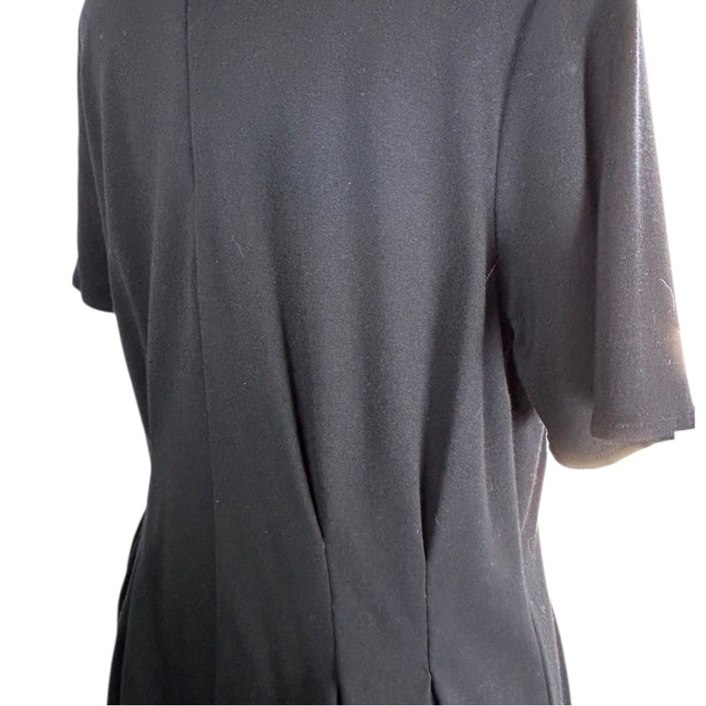 4/$20 The Limited Black Pleated Cinch Waist Tunic Top Size Medium Like New - Picture 4 of 6